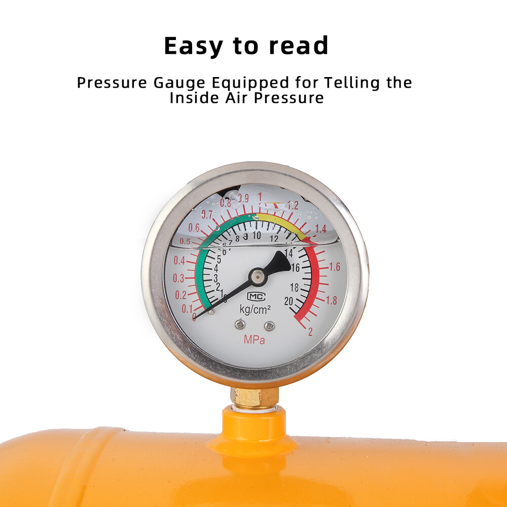 NEW 5 Gallon Air Tire Bead Blaster Seater Inflator Tank fit Truck ATV Car Yellow