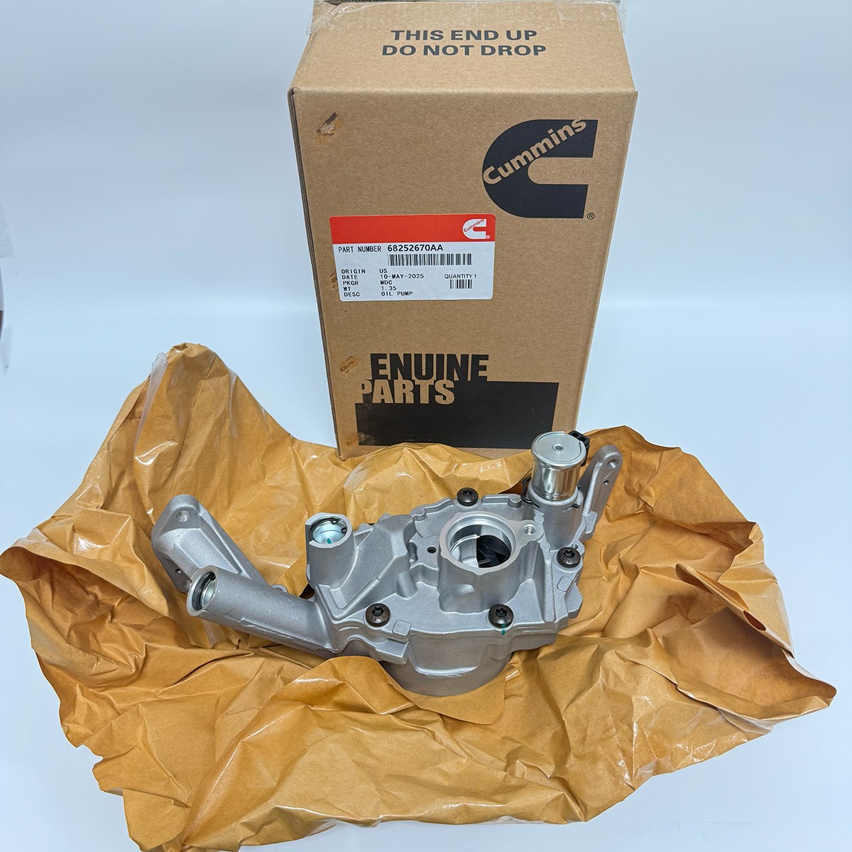 Cummins 68252670AB Engine Oil Pump & Solenoid for 2011-2018 Dodge Jeep 3.6L