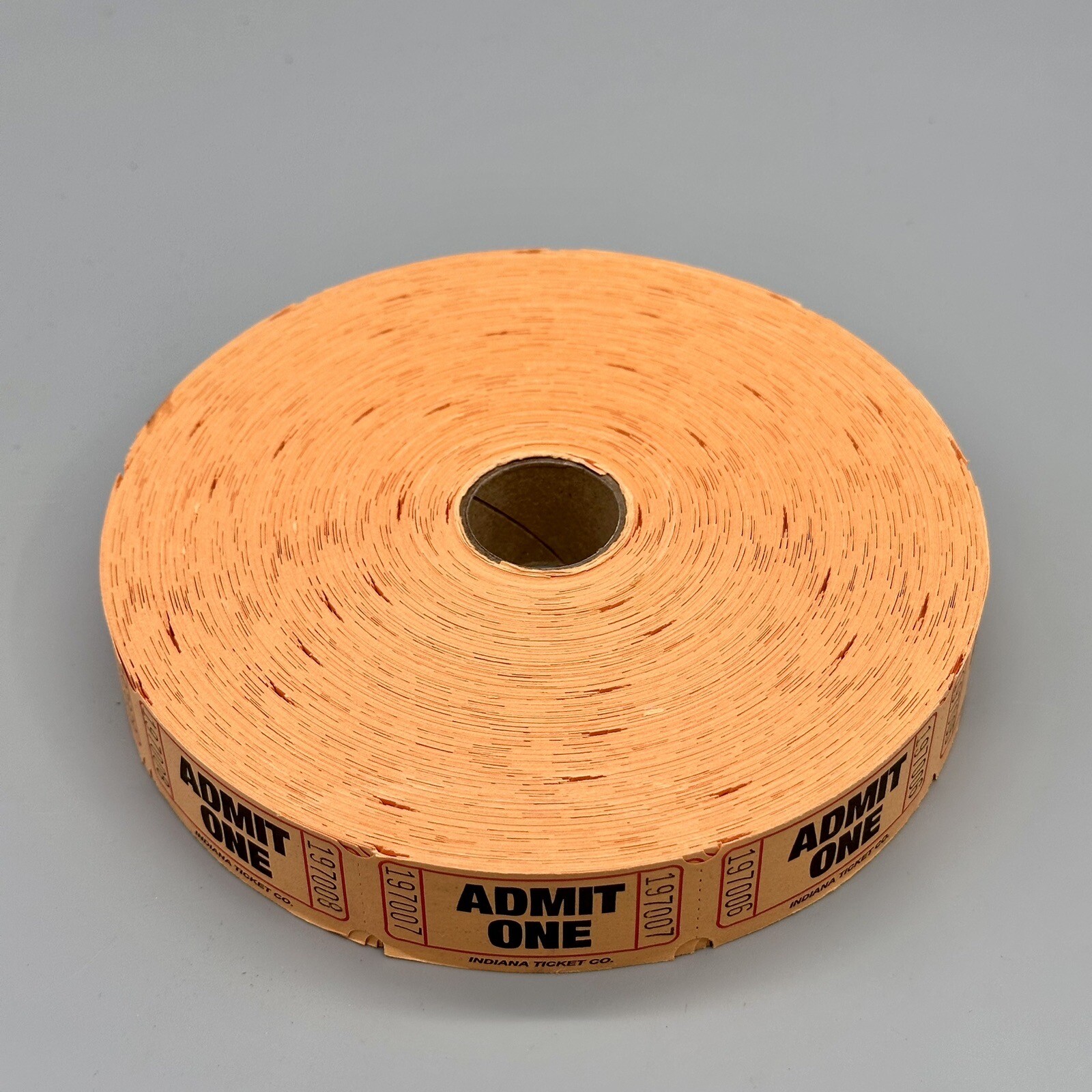 1 Roll, 2,000 Orange Admit One Tickets Carnival Fun Fair Festival Raffle