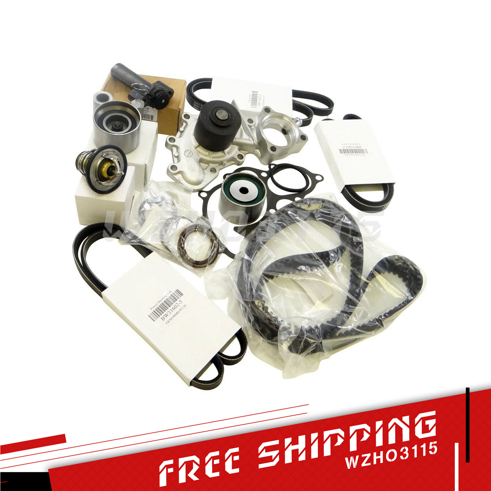 Timing Belt Kit With Water Pump 3.4L V6 5VZFE For Toyota Tundra 4Runner Tacoma