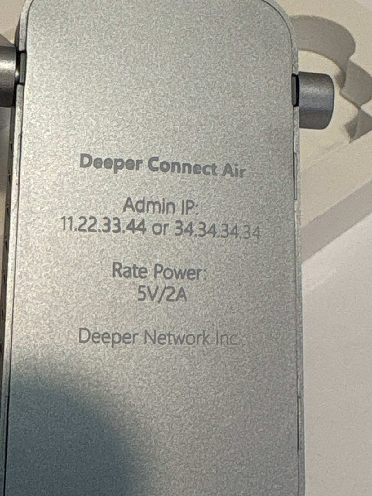 Deeper Network Connect Air Home Network Device 5V/2A Portable Secure Internet