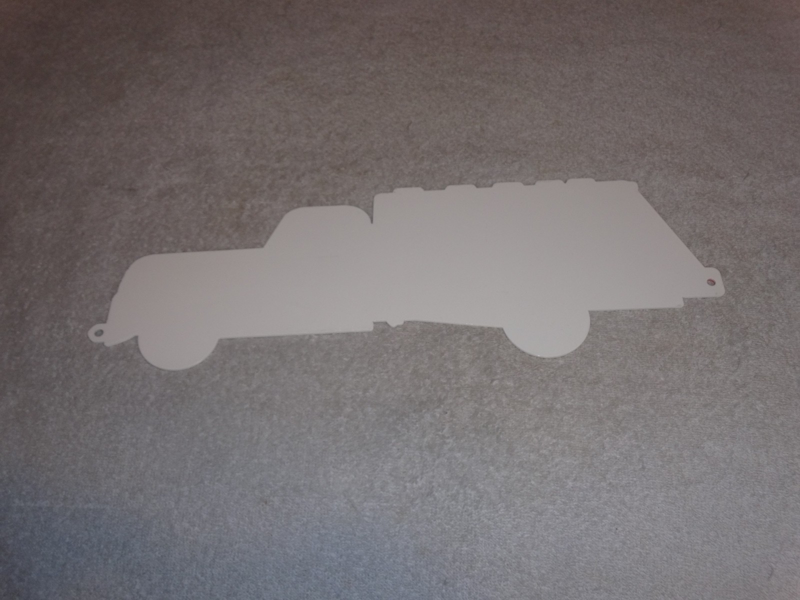 VINTAGE TEXACO PETROLEUM CO. TRUCK 16" METAL SERVICE STATION GASOLINE & OIL SIGN