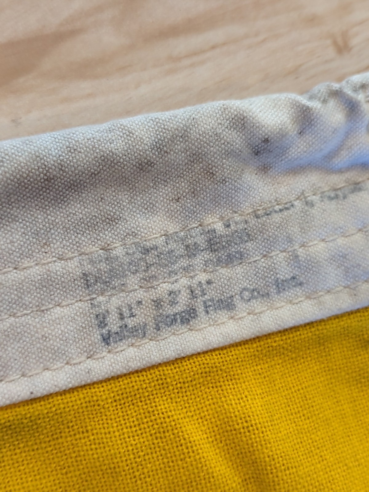 Salvaged Vintage Nautical International Signal Flag I (India) With Clasp 32x36"