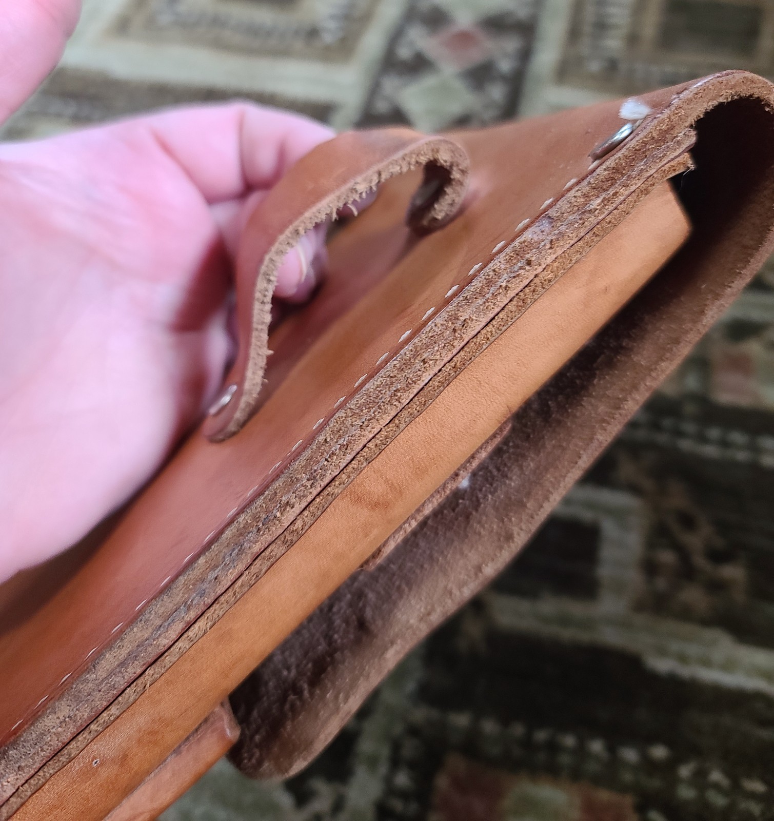 VTG Forestry Suppliers Inc Geologist Surveyor Tool Pouch Leather Belt Bag #33394