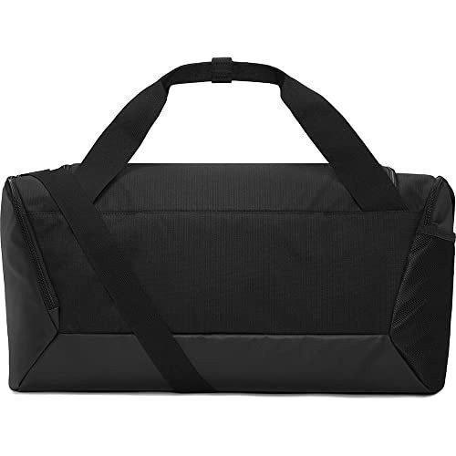 Nike Brasilia Small Training Duffel Bag (Black/White, 41L 20"L x 11"W x 11"H )