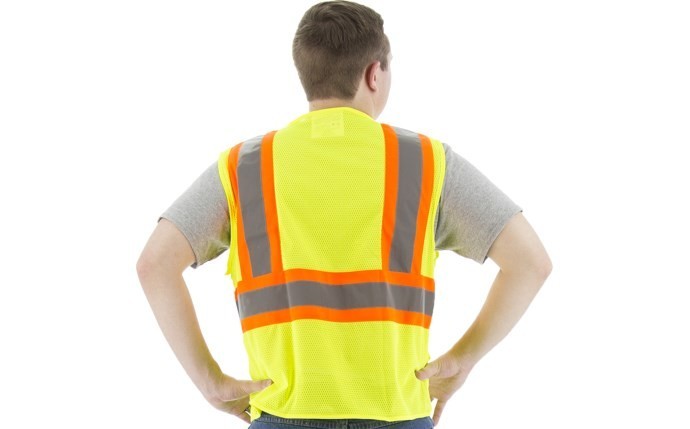 ANSI CLASS 2 HI VIS REFLECTIVE TRAFFIC ROAD WORK CONSTRUCTION SAFETY VEST SMALL