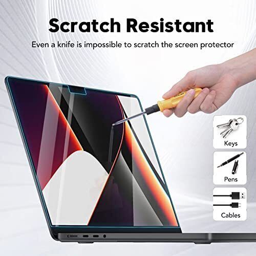 Premium Ultra Thin Tempered Glass Screen Protector For Apple MacBook Pro 14" 13"