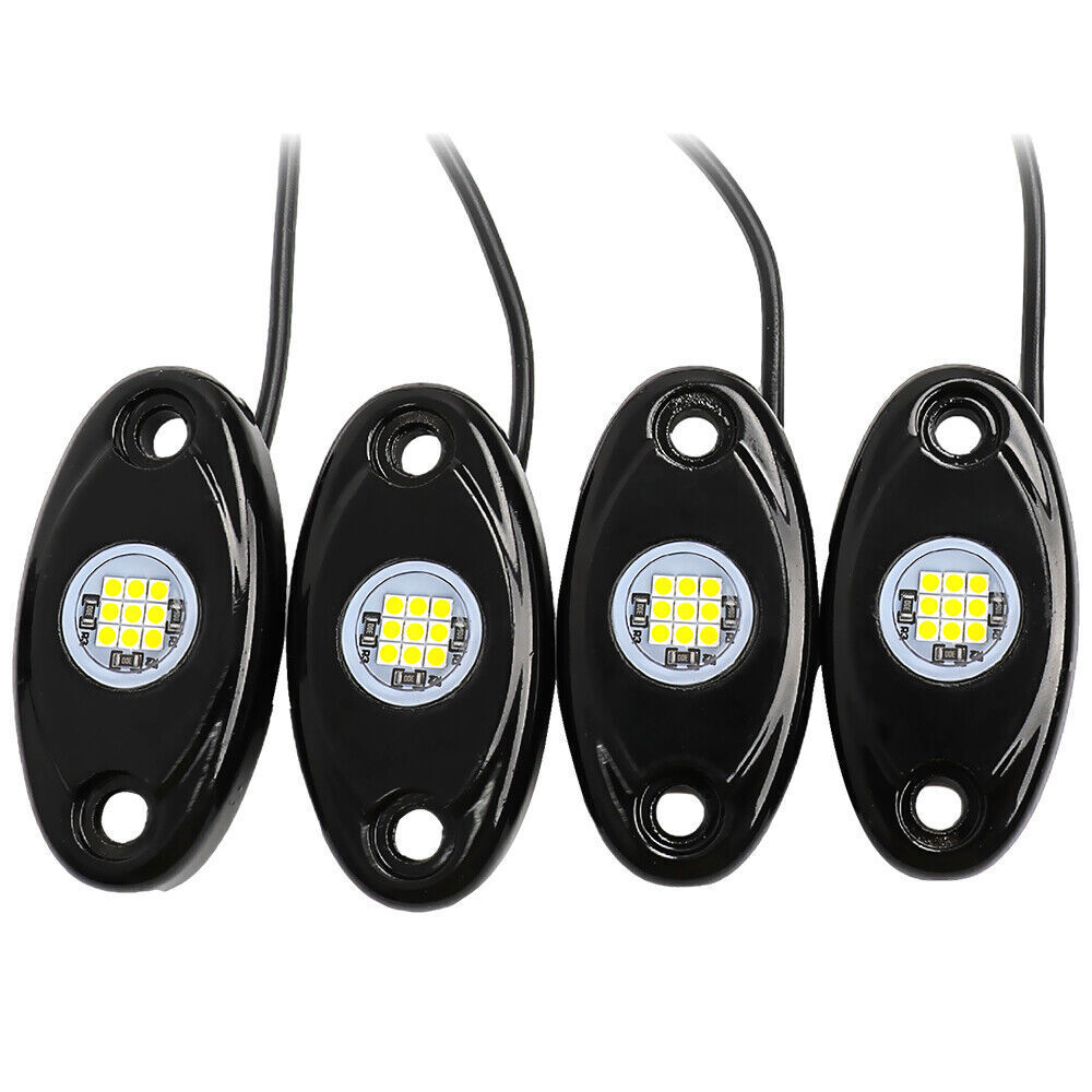 24Pods White LED Rock Lights Underbody Fit Chevy Silverado 1500 2500 1999-2022