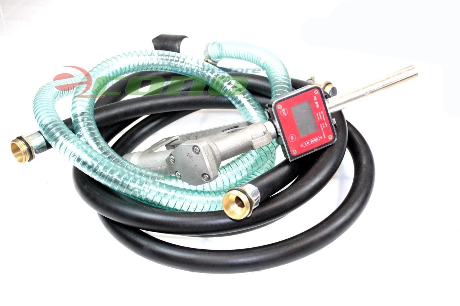 16GPM 110V Transfer Fuel Diesel Petrol Pump YB-60 w/Digital Nozzle Dispenser Gun