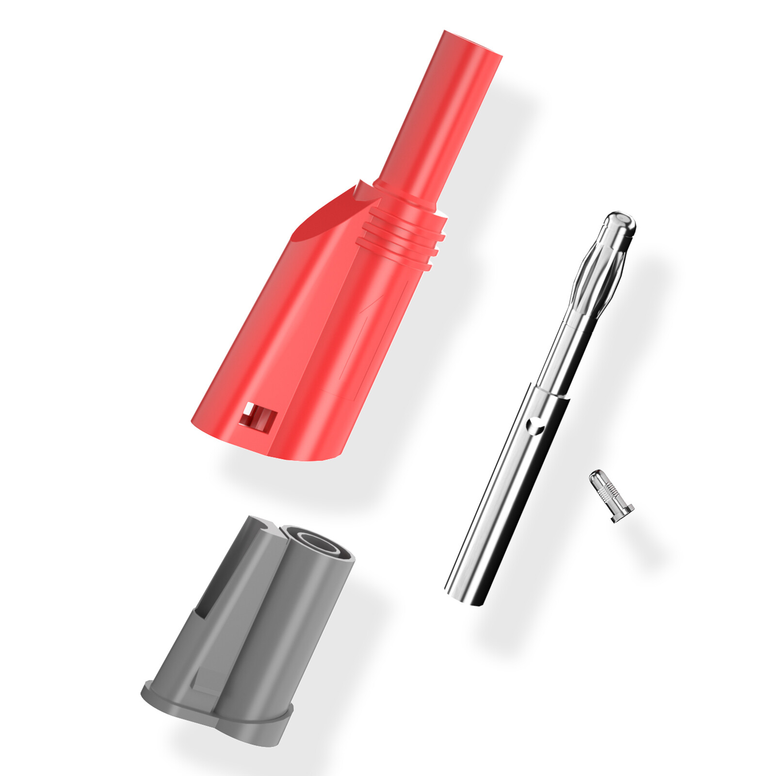 10PCS 4mm Banana Male Plug Shrouded Fully Insulated Stackable Connector