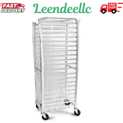 530387 Commercial-Grade Sheet Pan/Bun Pan Rack Cover, Plastic, 20-Tier, 28" L X