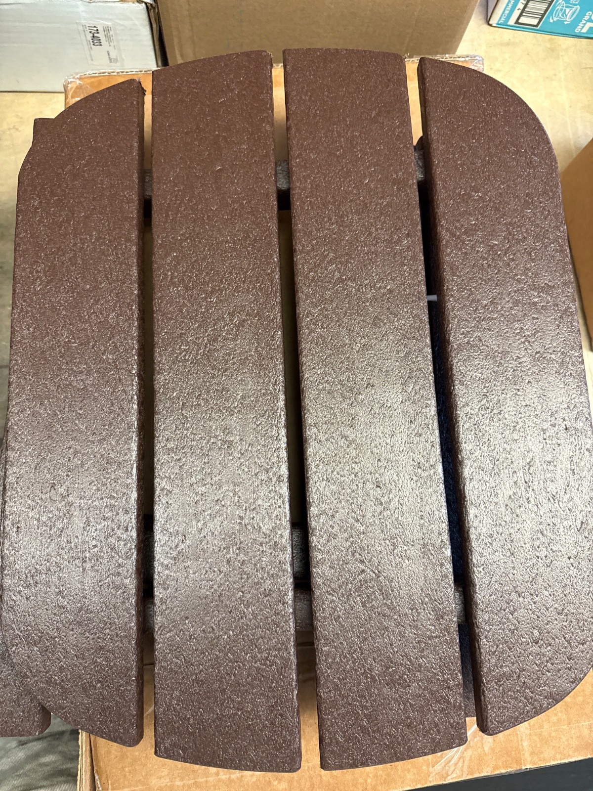 POLYWOOD SBT18MA South Beach 18" Outdoor Side Table, Mahogany