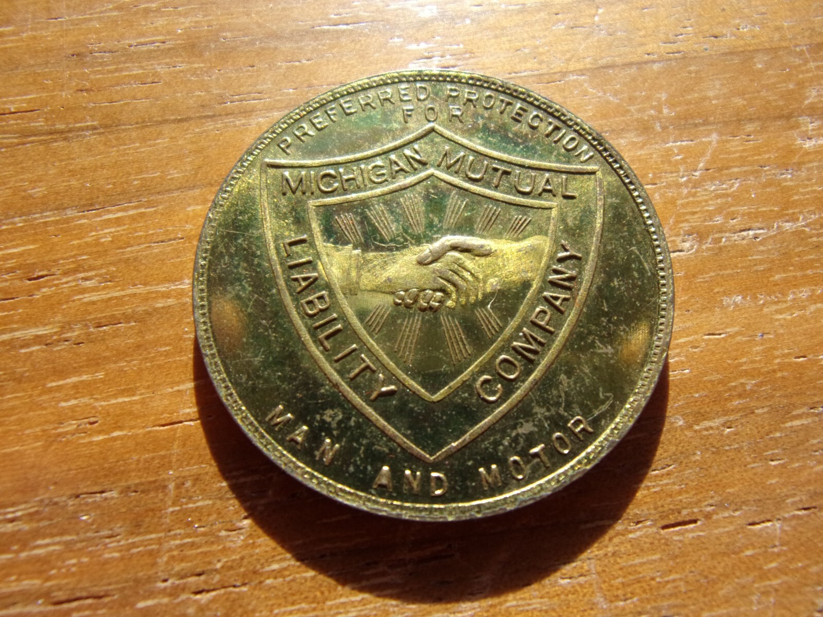 LUCKY LINDY MICHIGAN DOLLAR SIZE UNC COND.