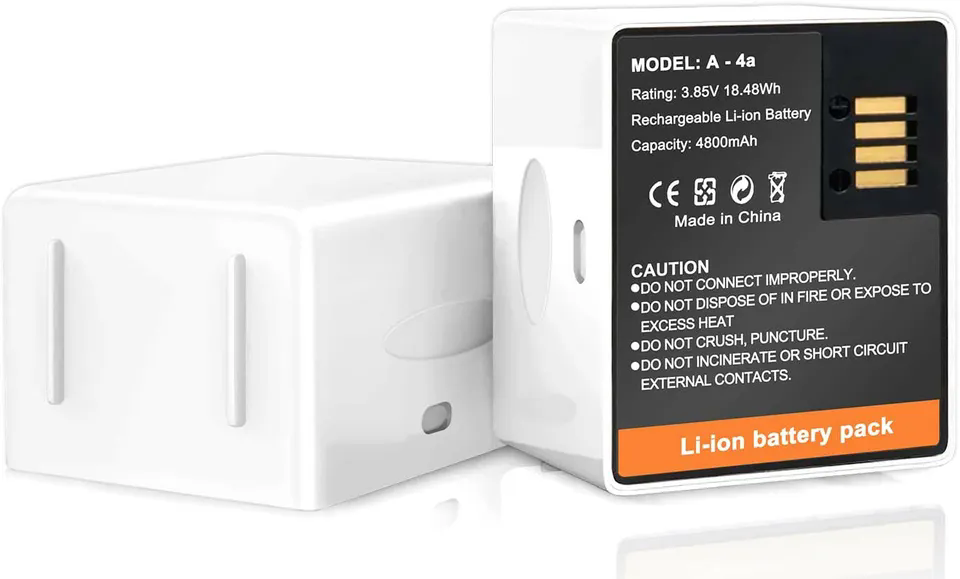 2-Pack Battery and Charger for Arlo Pro 4 Pro 3 Ultra 2 and Ultra Camera