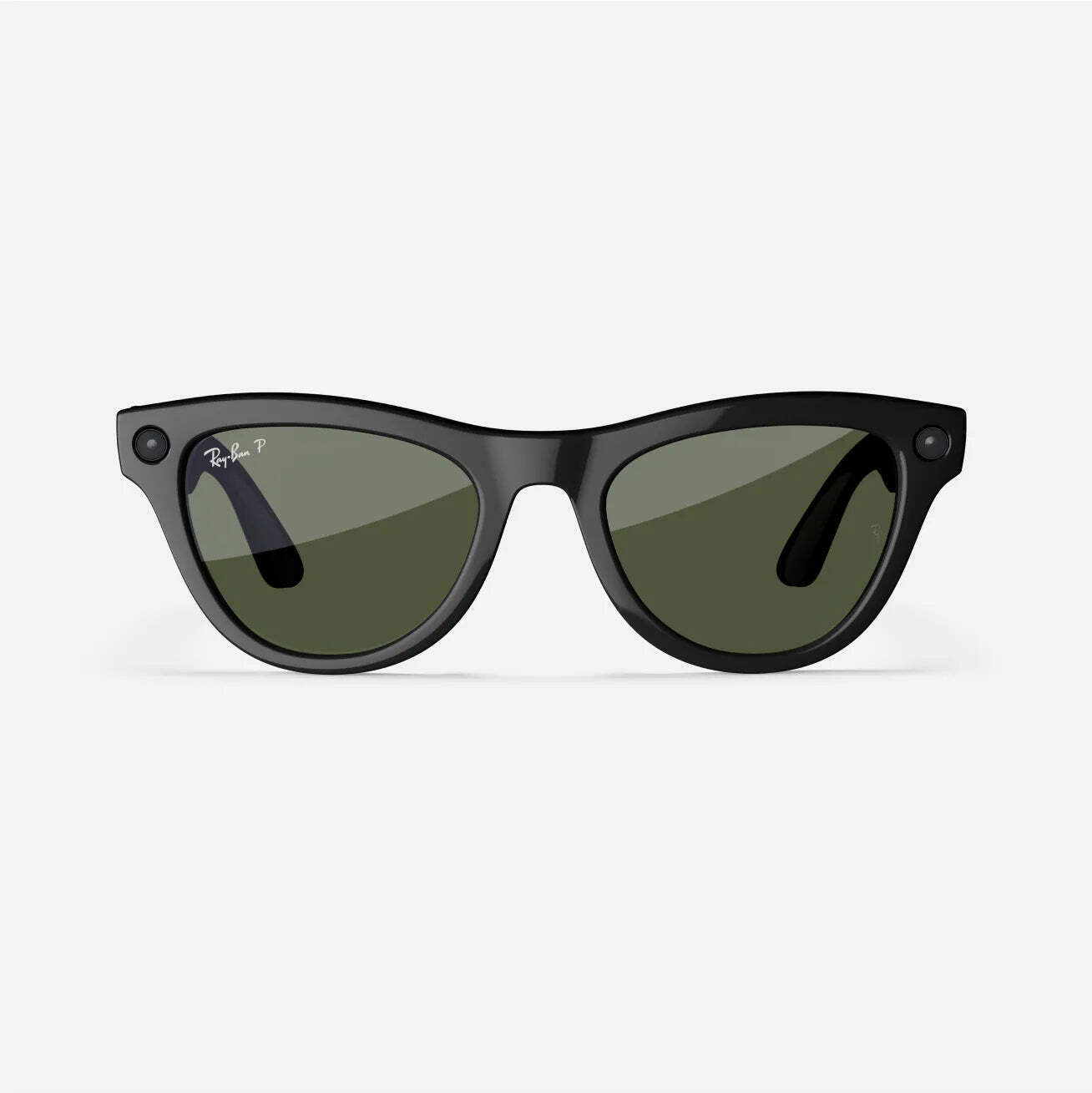Ray-Ban Meta Skyler (Refurbished), Shiny Black / G15 Green, Standard