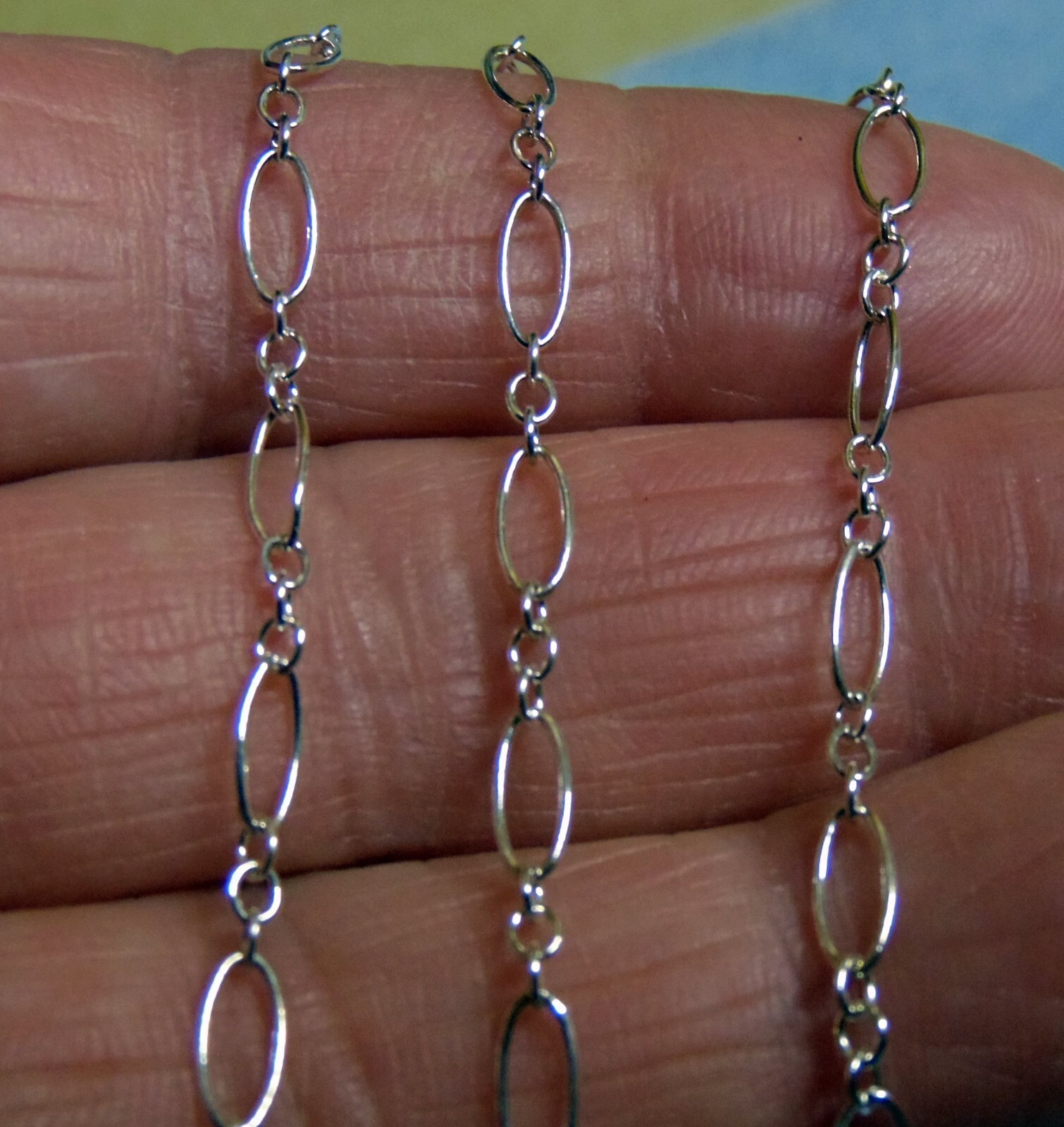 Sterling Silver Long and Short Chain 3.6mm Oval Various Lengths 925 Quality