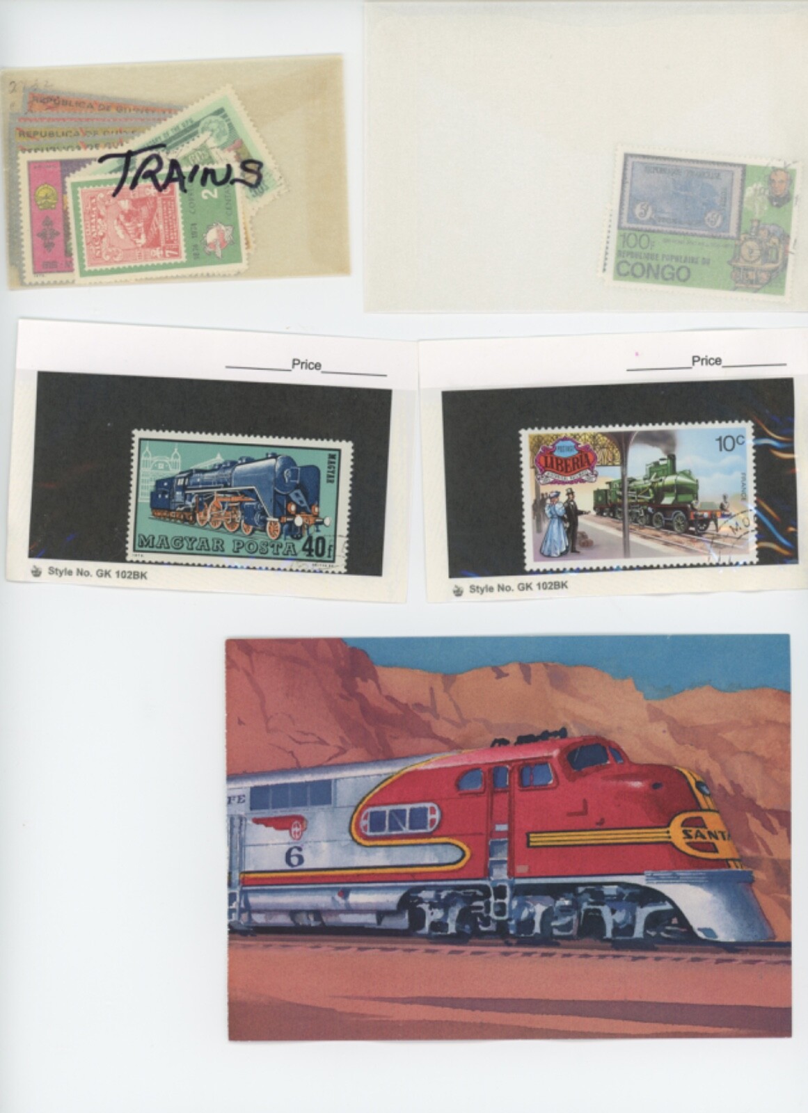 Worldwide Stamps Trains Topical TRAINS Stamps and mini-sheets (mb28