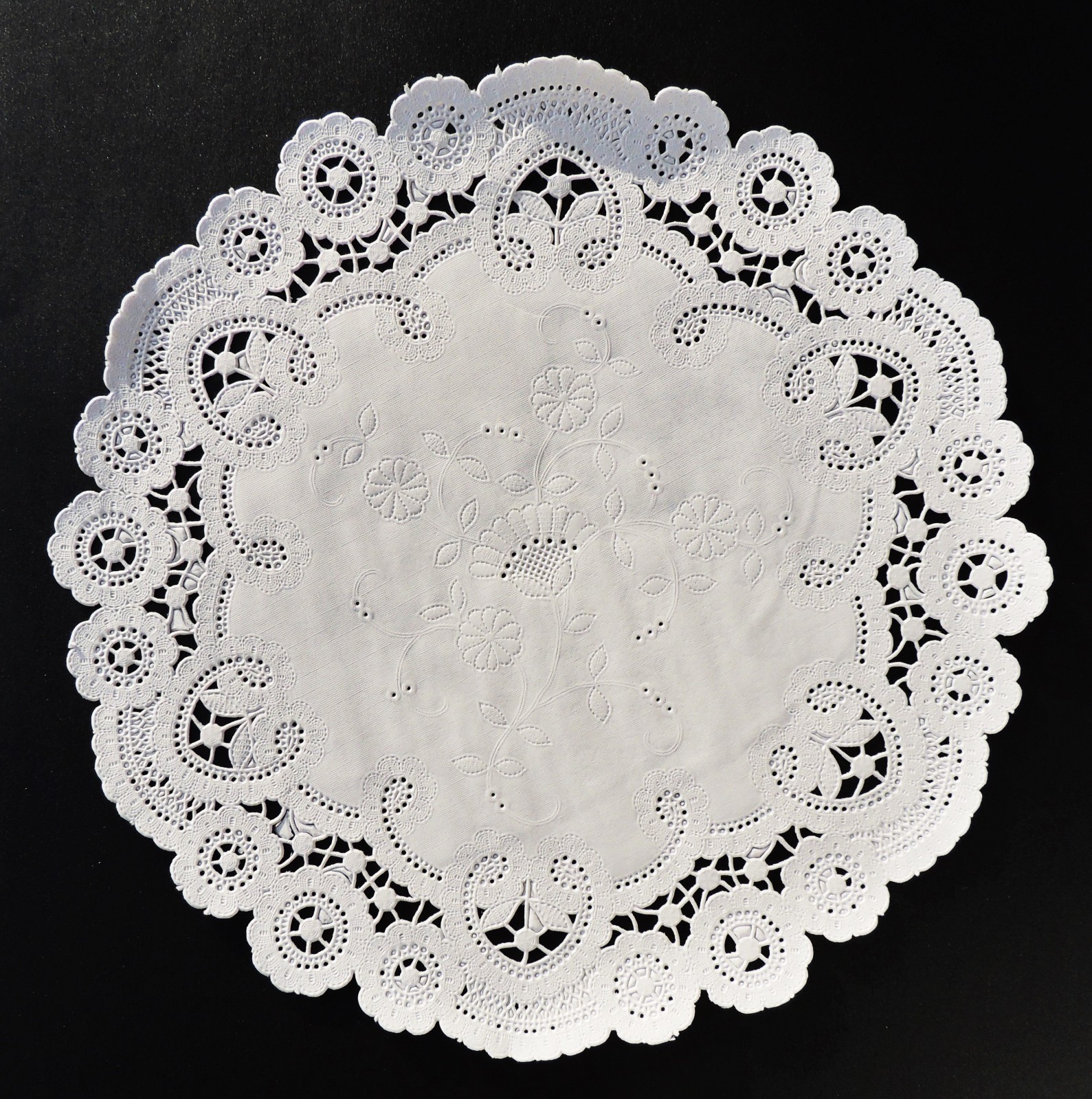 100 - 6" White FRENCH LACE Paper Doilies || White Paper Lace Doily