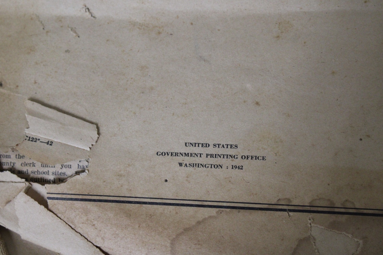 Vintage WWII Form OPA R-538 July 1942 Gasoline Rationing Instructions