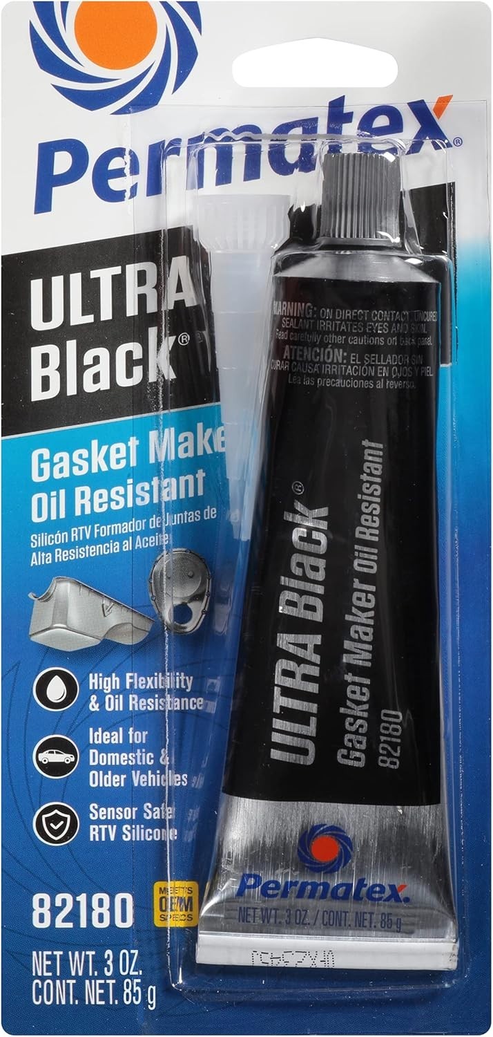 Permatex 82180 Ultra Black Maximum Oil Resistance RTV Silicone 2 pcks