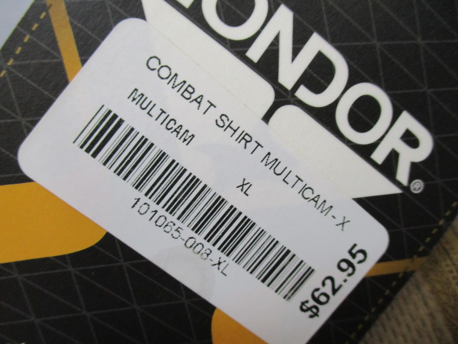 Condor Combat Shirt Multicam XL Long Sleeve 1/4 Zip Tactical Uniform Top