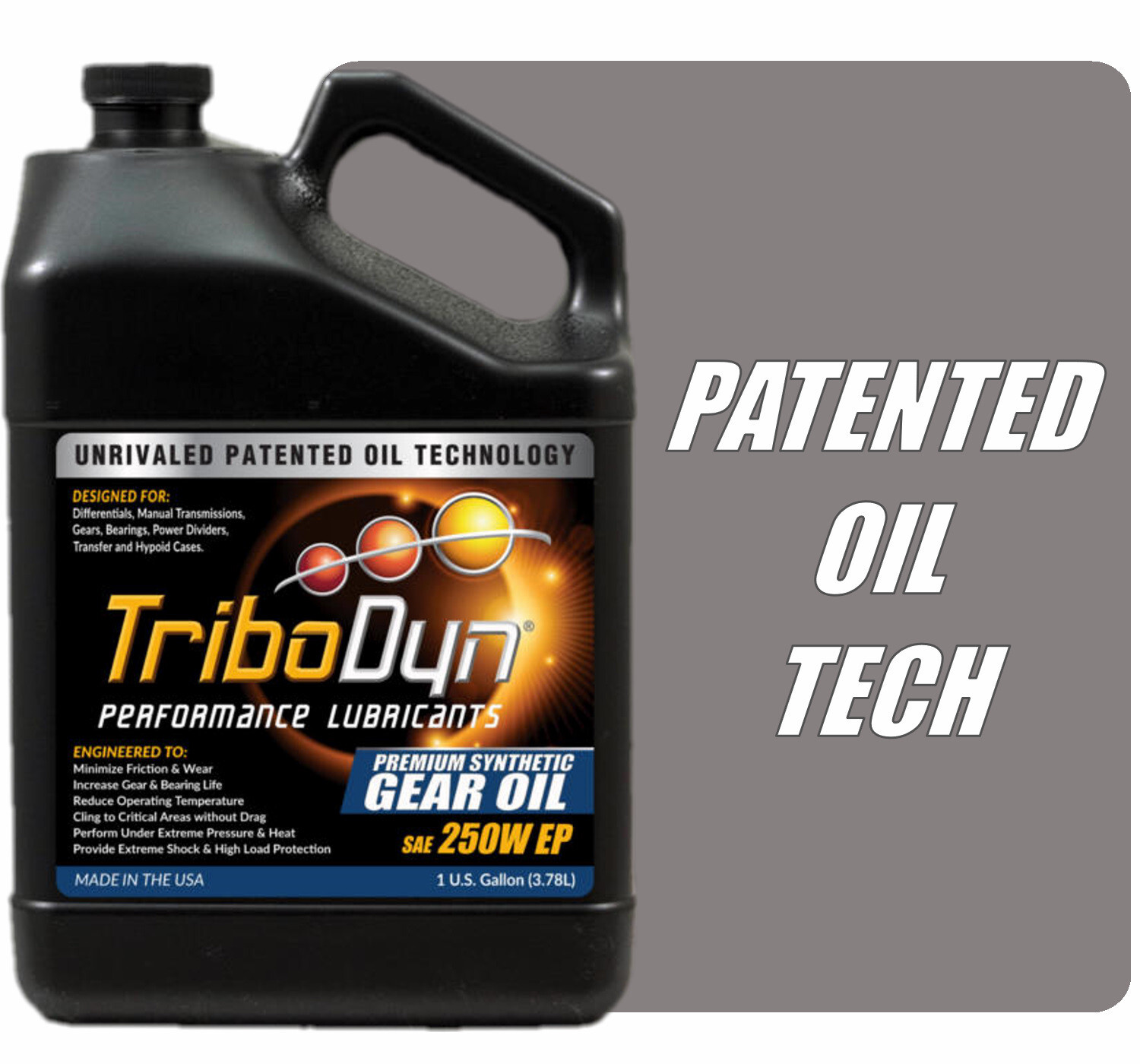 TriboDyn Full Synthetic SAE 250W Gear Oil with Ceramic Coating - Free Shipping