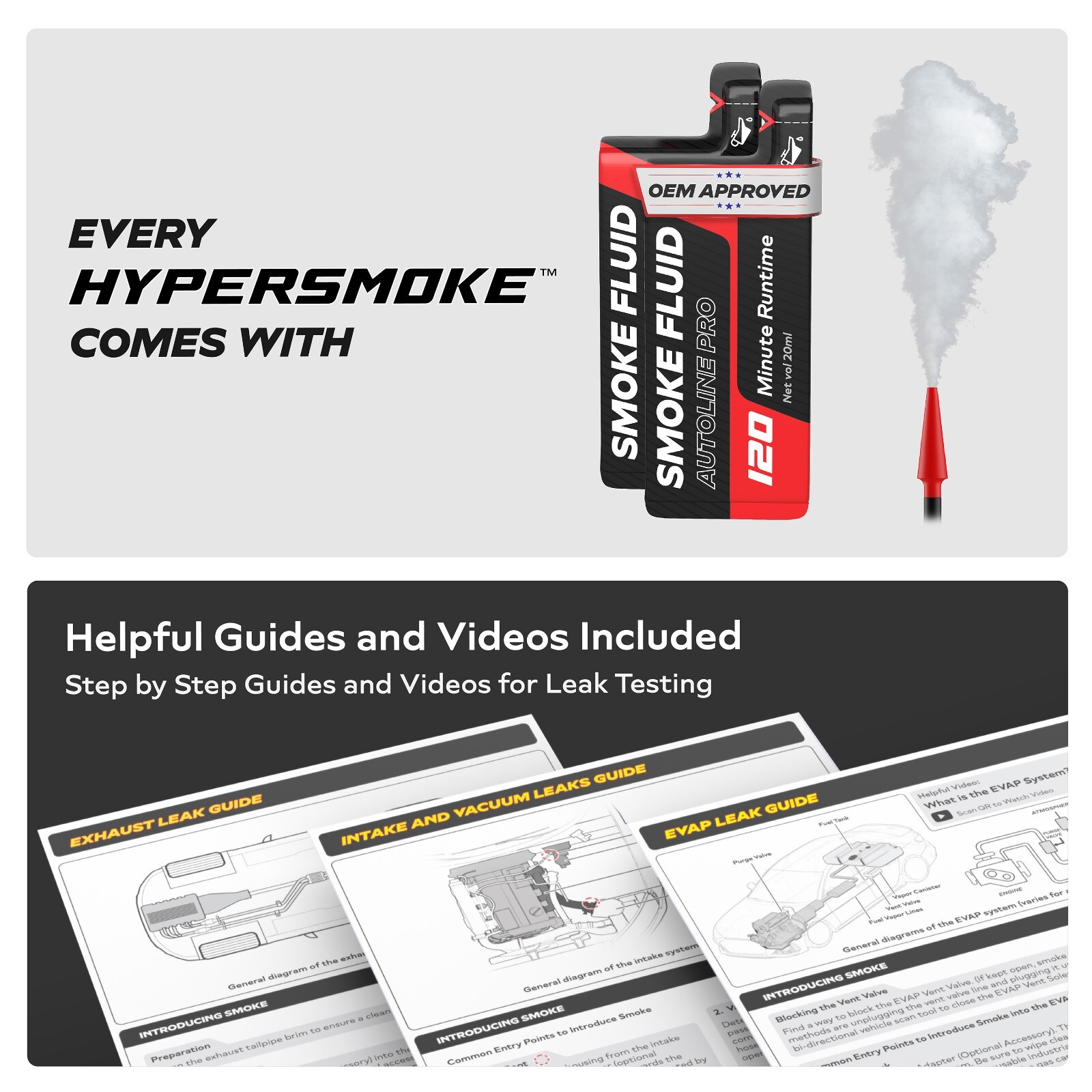 AutoLine Pro HyperSmoke™ Automotive Smoke Machine EVAP Vacuum Leak Tester