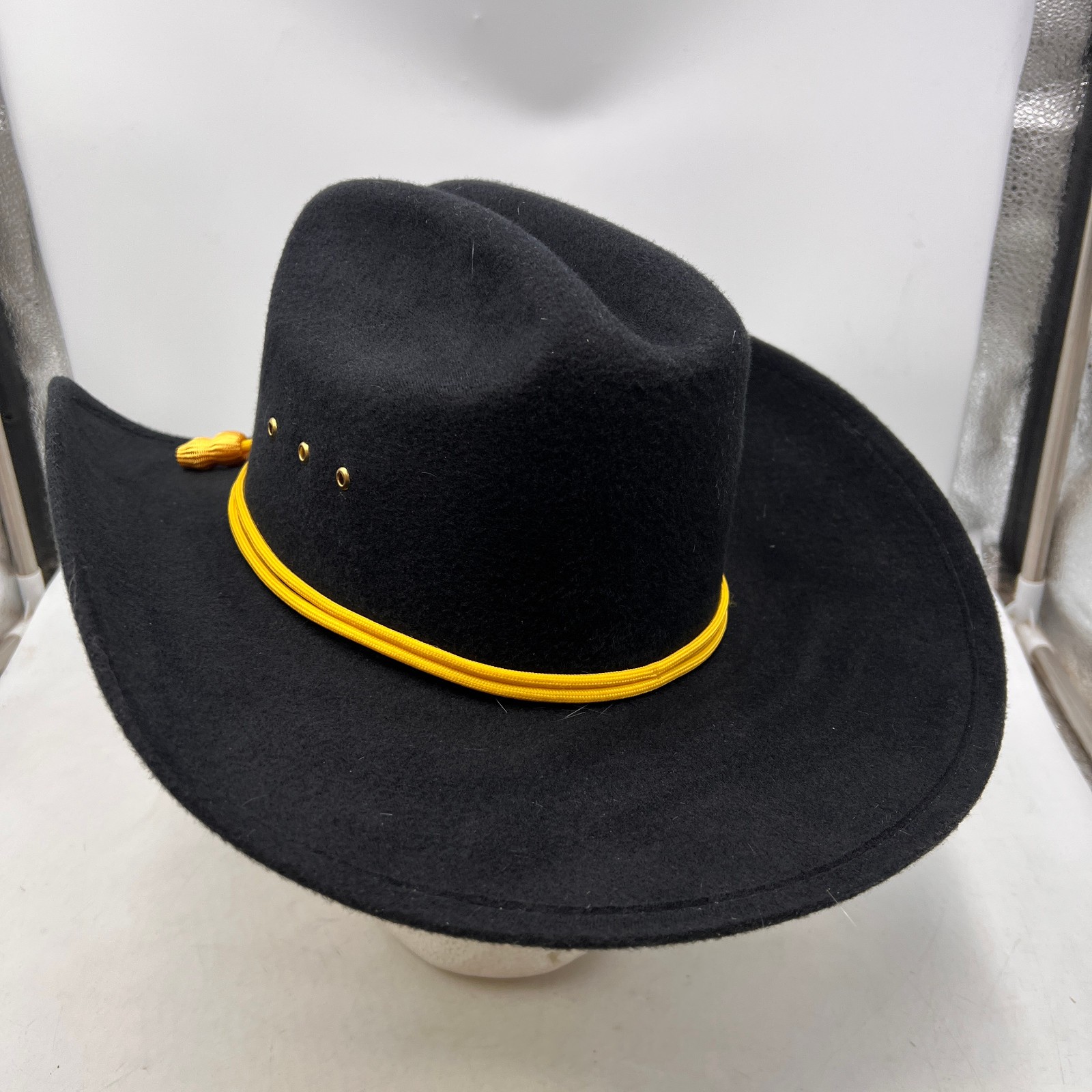 UNION US CAVALRY Civil War OFFICERS SLOUCH HAT YELLOW CORD Army General Staff SM