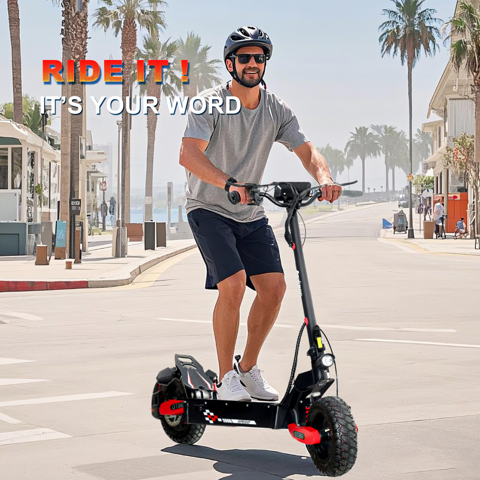 2400W Electric Scooter for Adults 43Miles 40MPH 11''Off-Road Fast E-Scooter