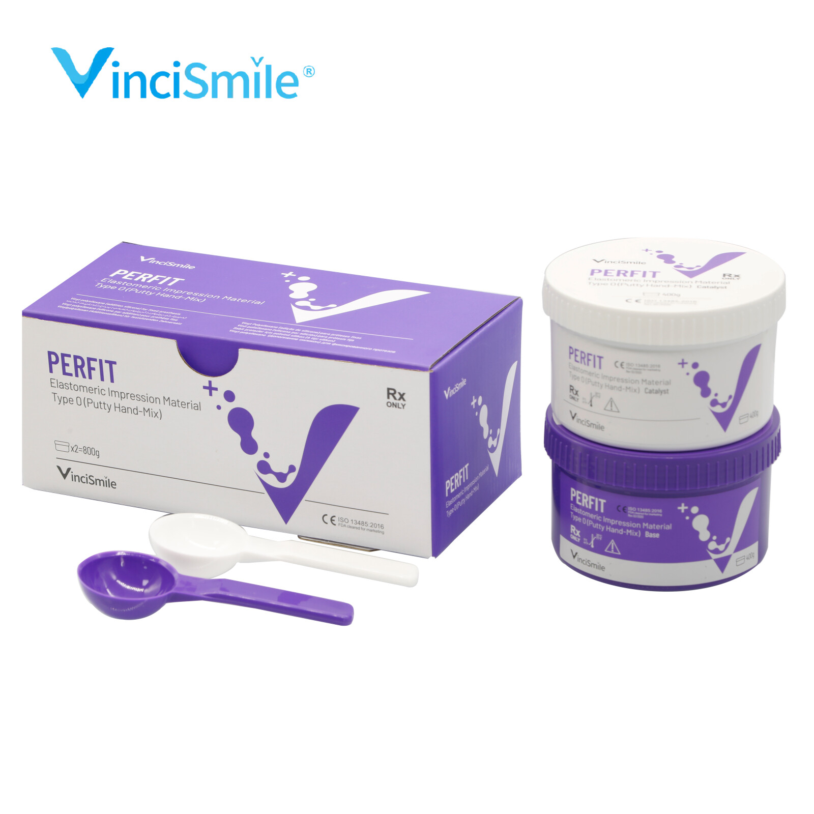 PERFIT Dental Putty Normal/Fast Set PVS VPS Impression Material Base 2 x 400g