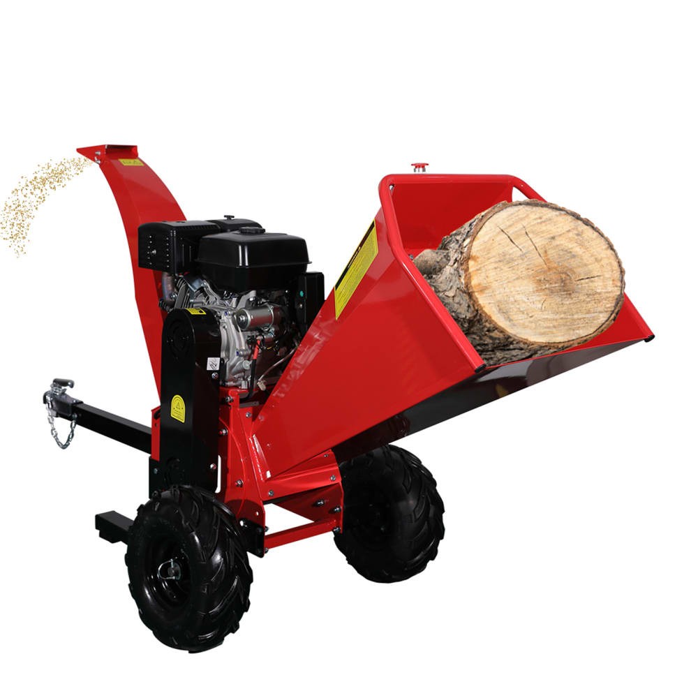 4.7”-6" Gas Powered Wood Chipper 420cc 15HP Gasoline Engine Leaf Branch Shredder