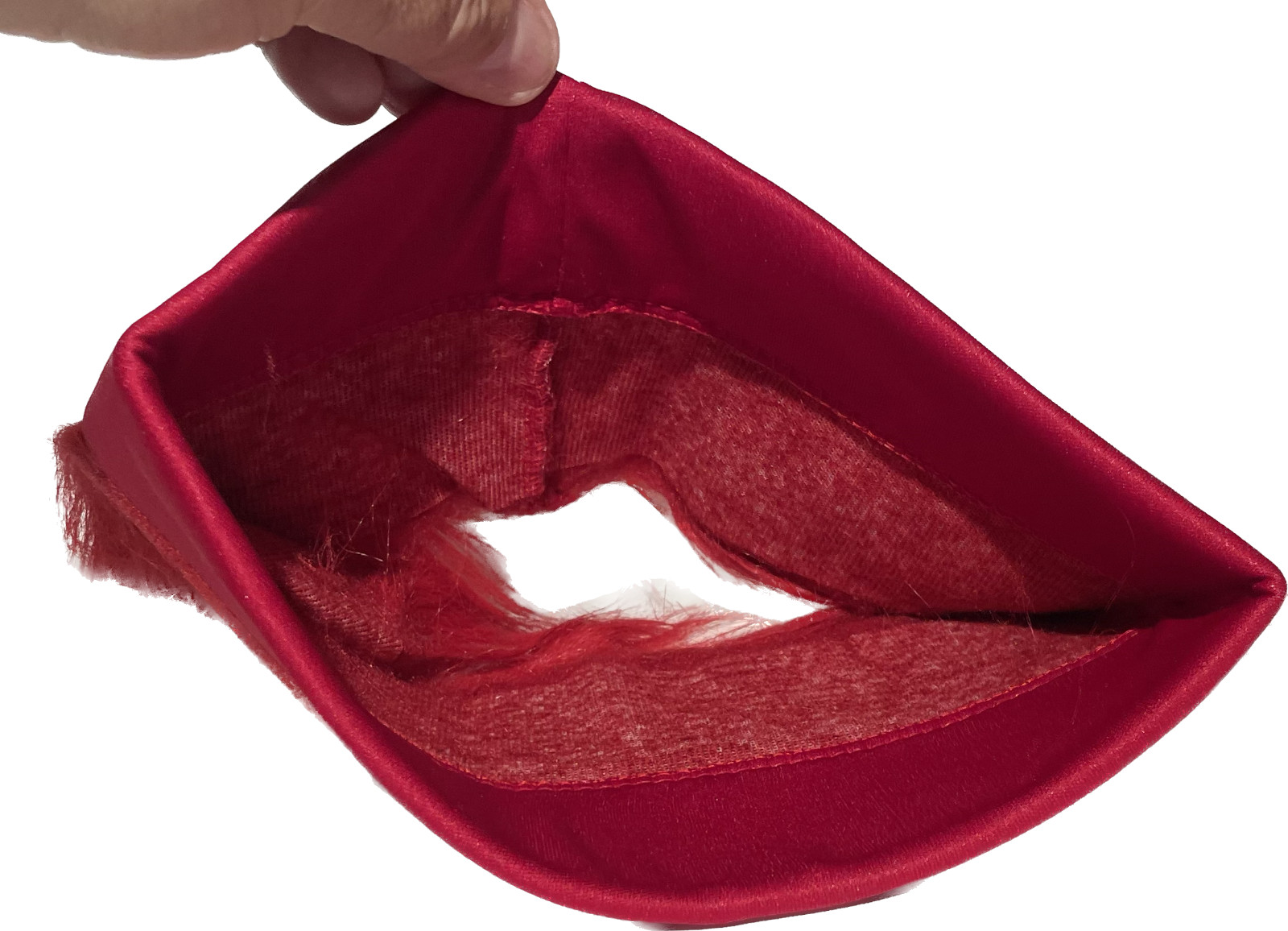 Burgundy Red Fur Headband Funny Clown Wig Punk Spike Hair Hat