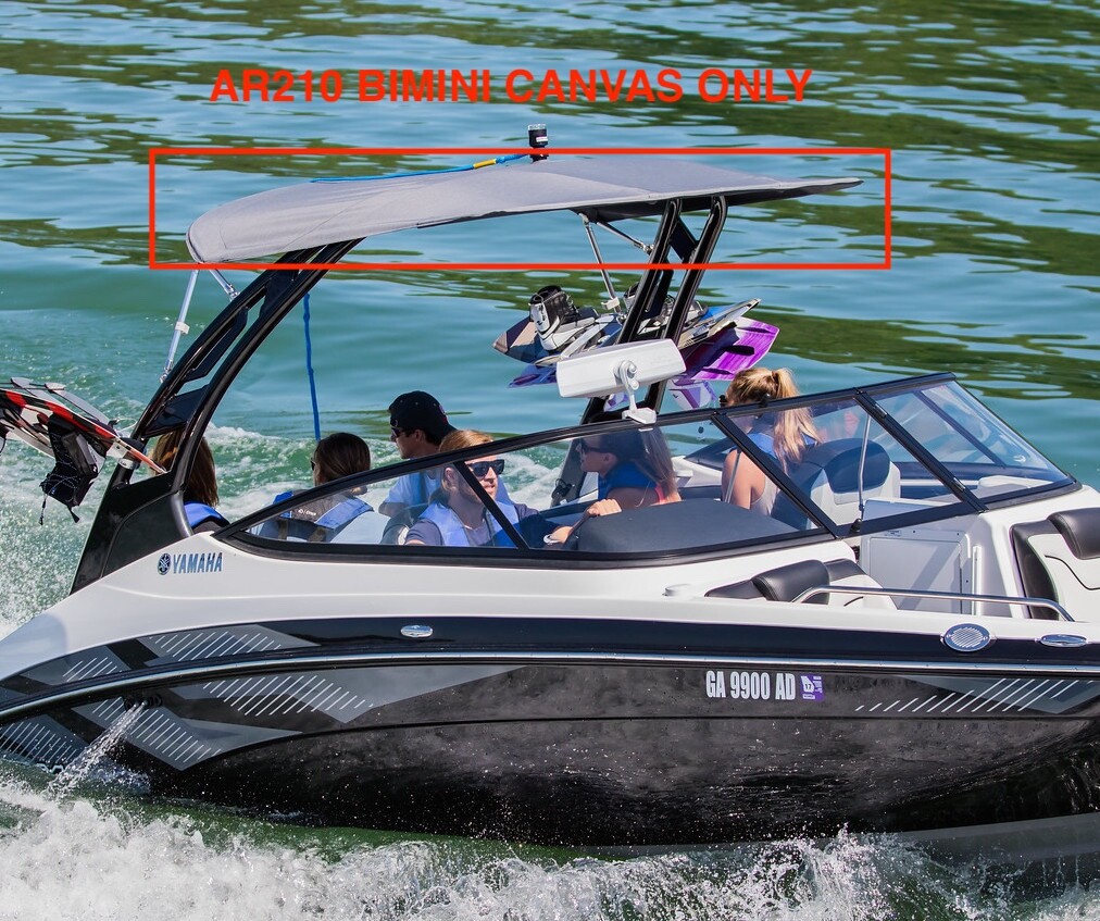 Yamaha OEM 2017 AR210 AR190 Bimini Top Canvas Set w/ Cover Gray F3S-U3108-00-00