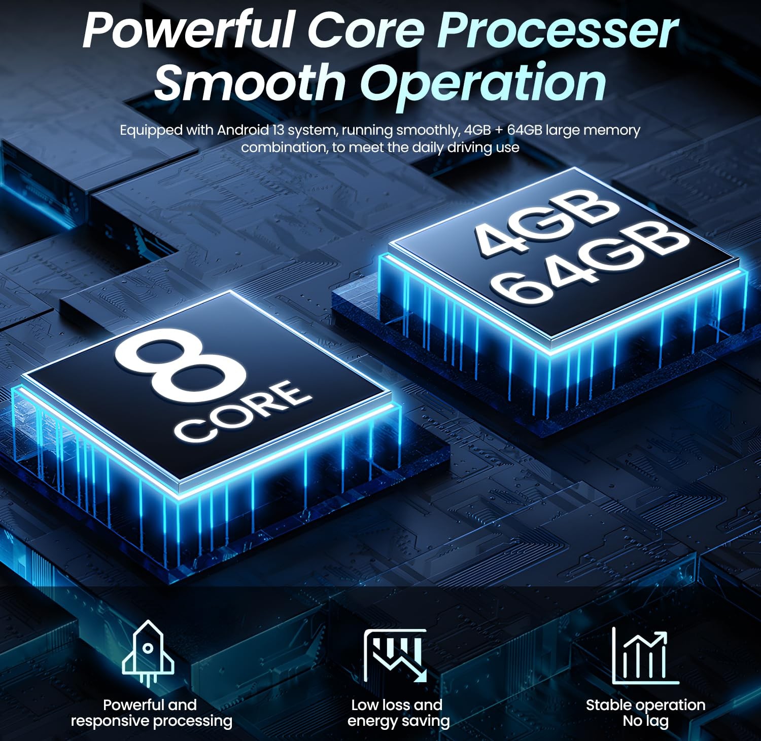 13.1'' 4+64G Android 13 Stereo Radio for Chevy Silverado 2014-18 w/Apple Carplay