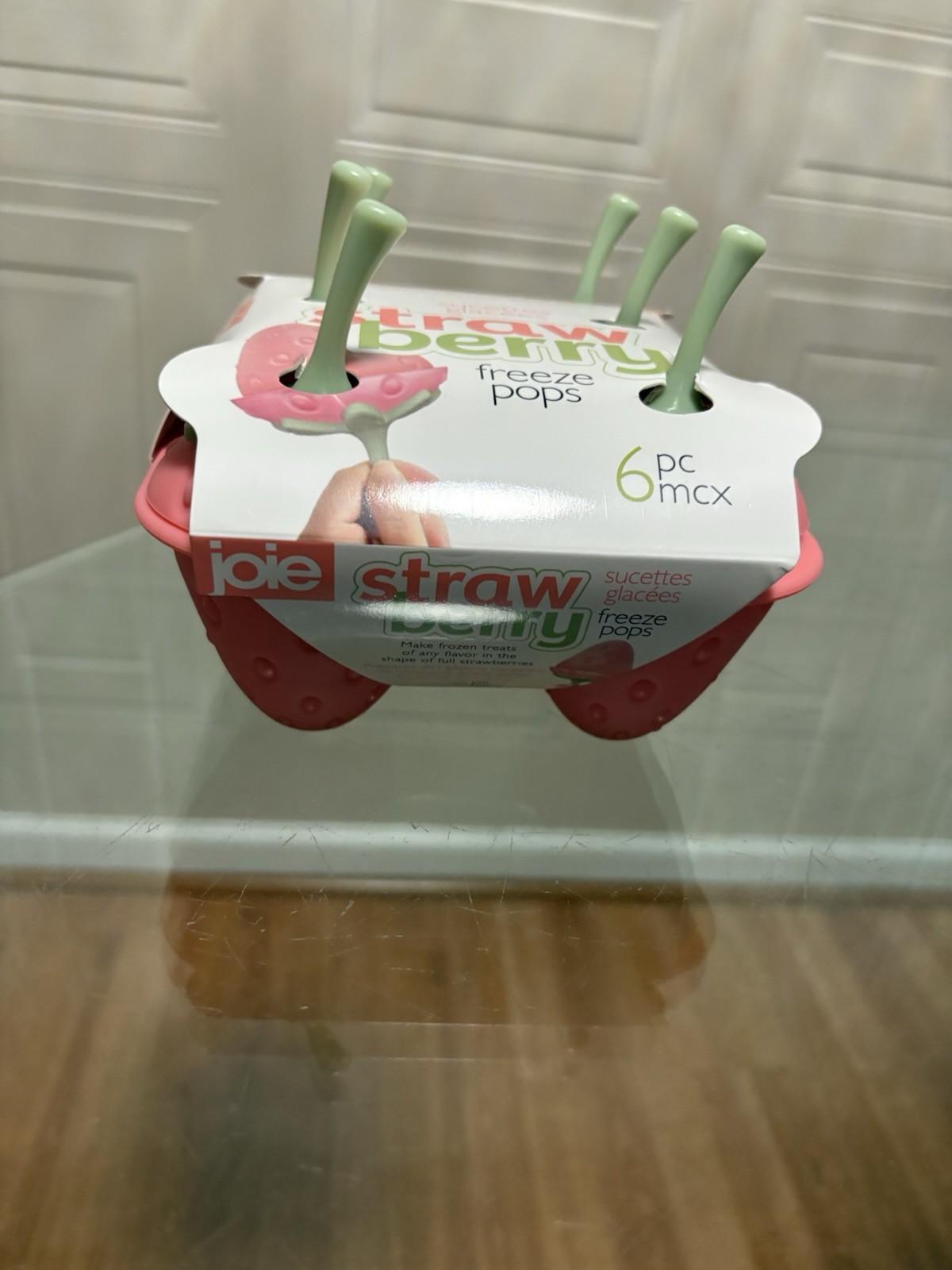 JOIE STRAWBERRY 🍓 SHAPED FREEZE POPS (MAKES 6)