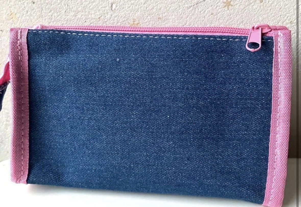 Heisei Retro Fluffy Rabi-chan Denim Pen Case Cute Character Pencil Pouch Collect