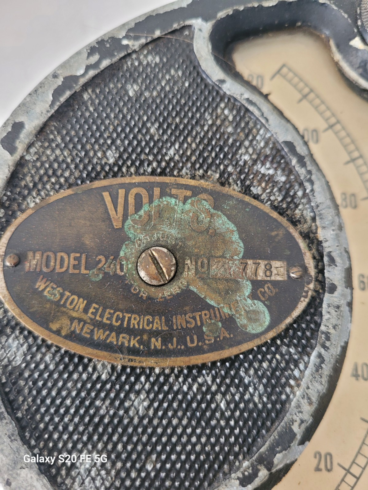 Electric Auto Volt And Amp Meter Weston Model 240 1900s Vintage Antique