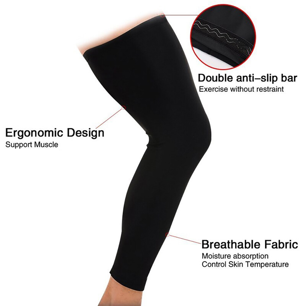 Leg Brace Support Knee Thigh High Compression Sleeve Socks Stockings Pain Relief
