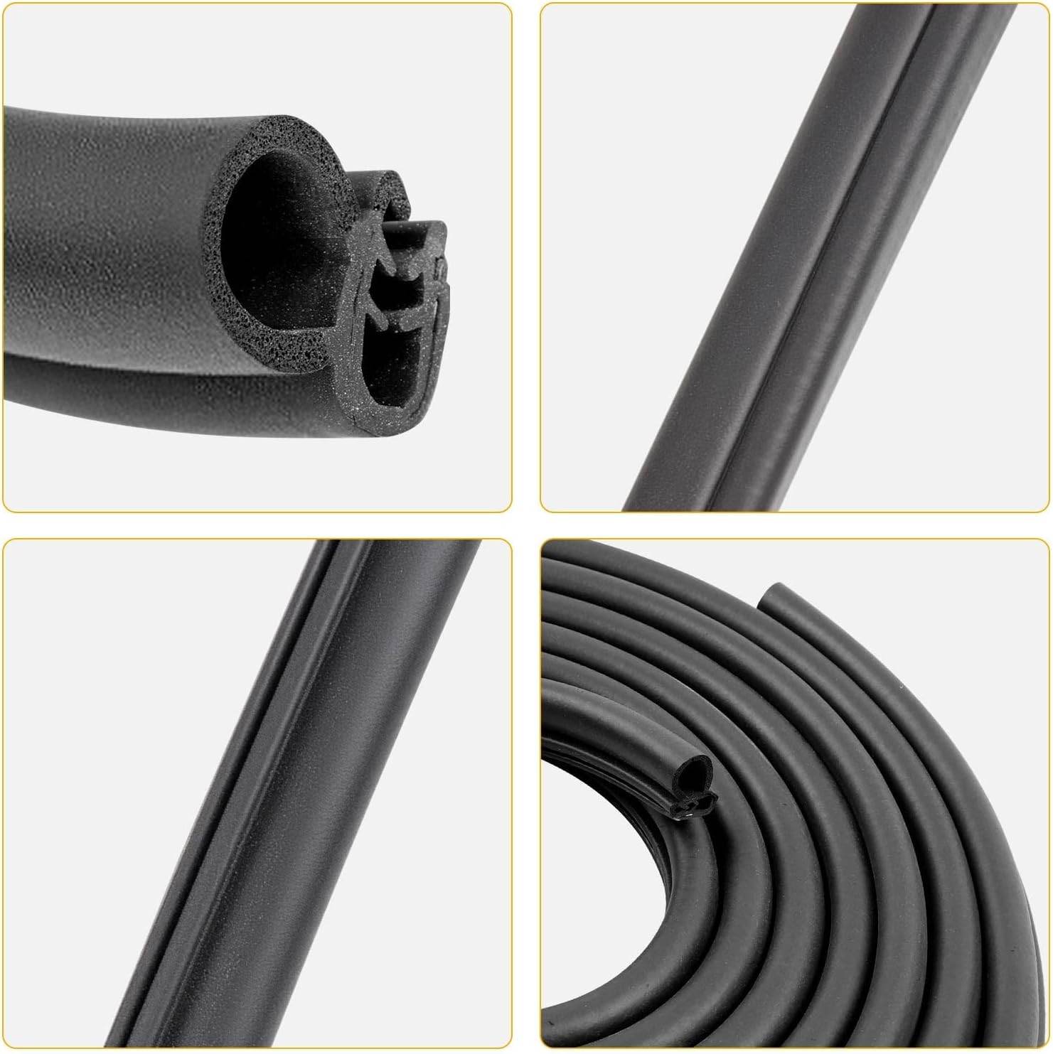 Front Door Weatherstrip Seal 2PCS Chevy Silverado Tahoe GMC Sierra Yukon Escalad