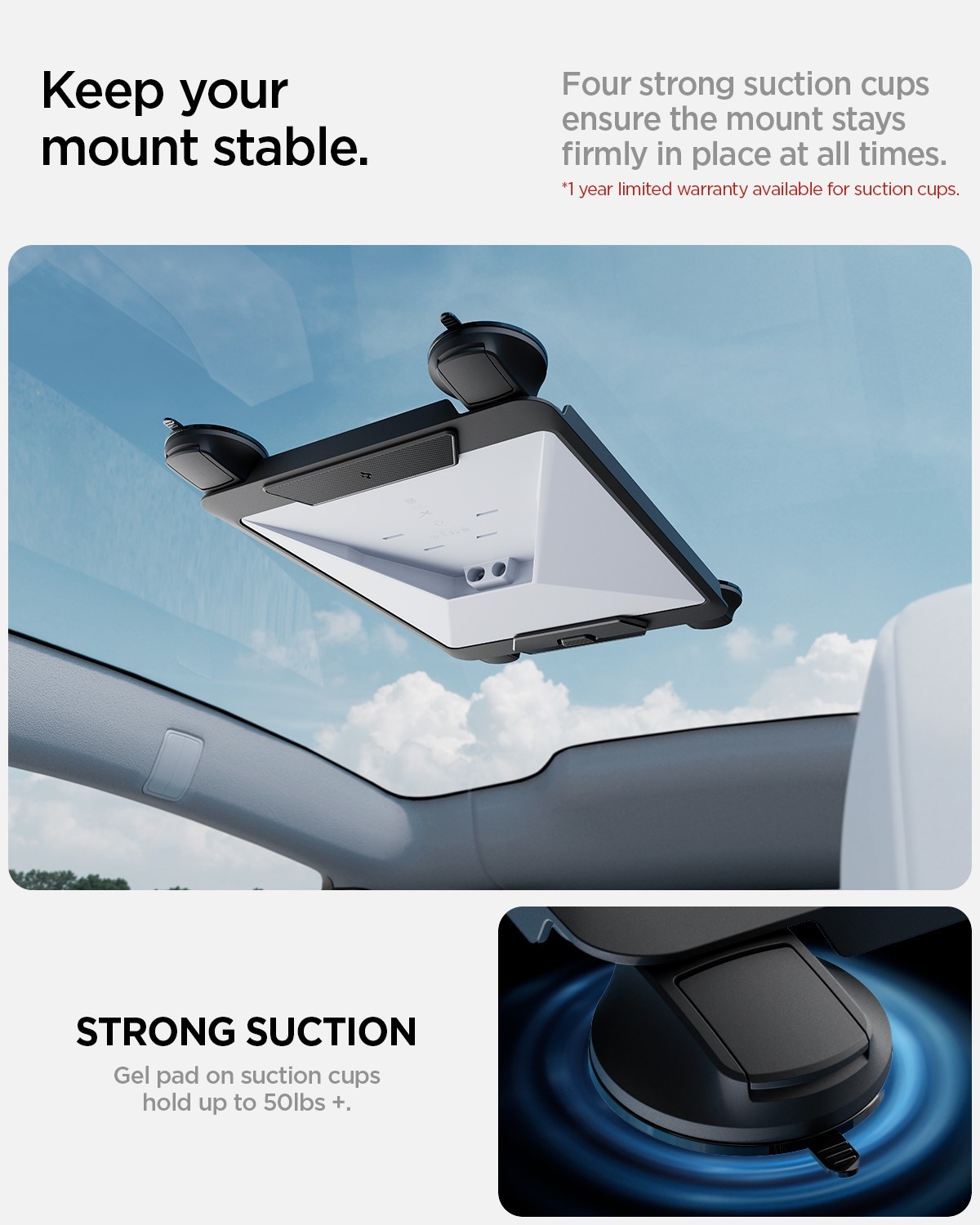 For Starlink Mini | Spigen STL100 Tesla Car Mount