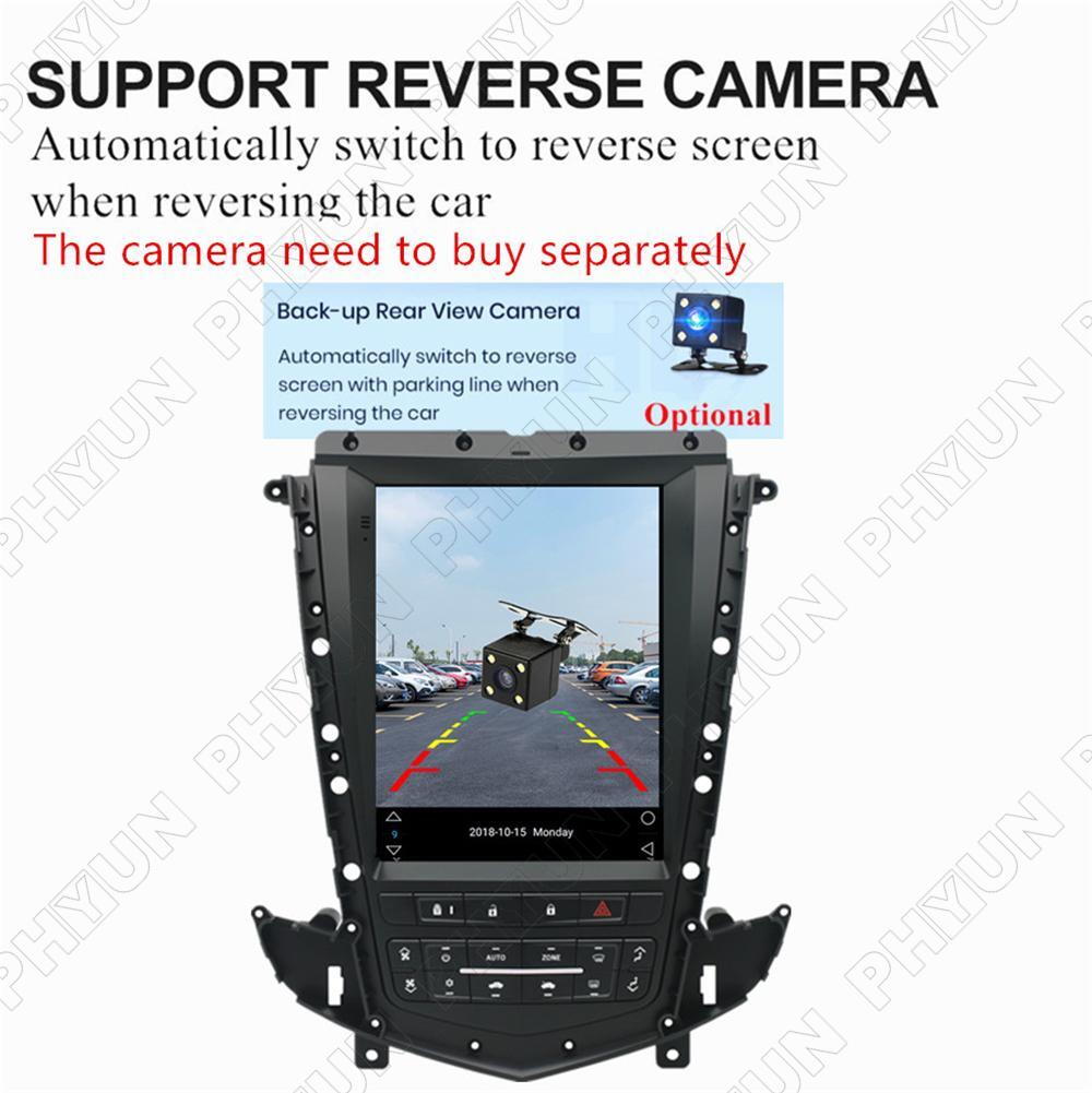 9.7'' Vertical Stereo Radio Android 11 GPS Head Unit For Cadillac SRX 2009-2012