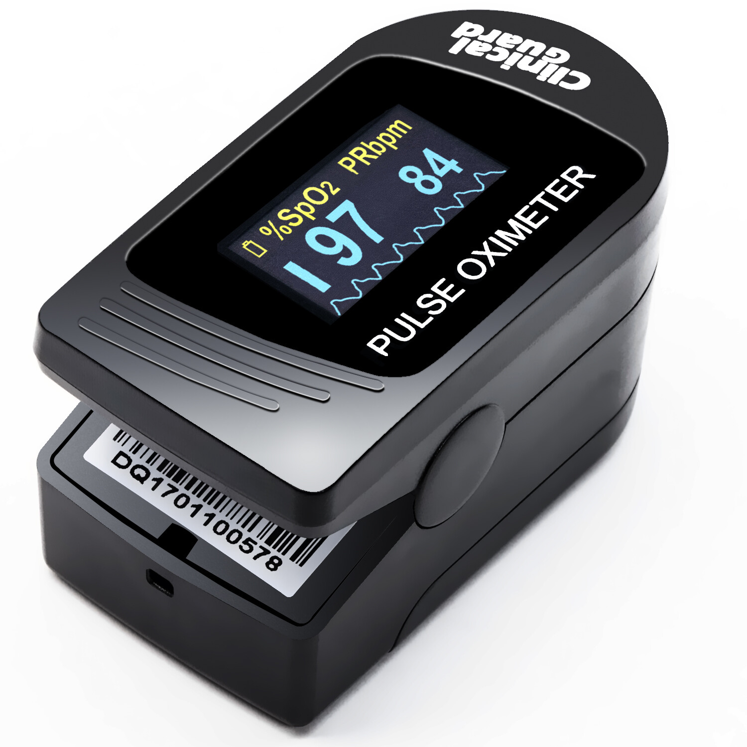 ClinicalGuard CMS-500S Deluxe Fingertip Pulse Oximeter & Heart Rate Monitor