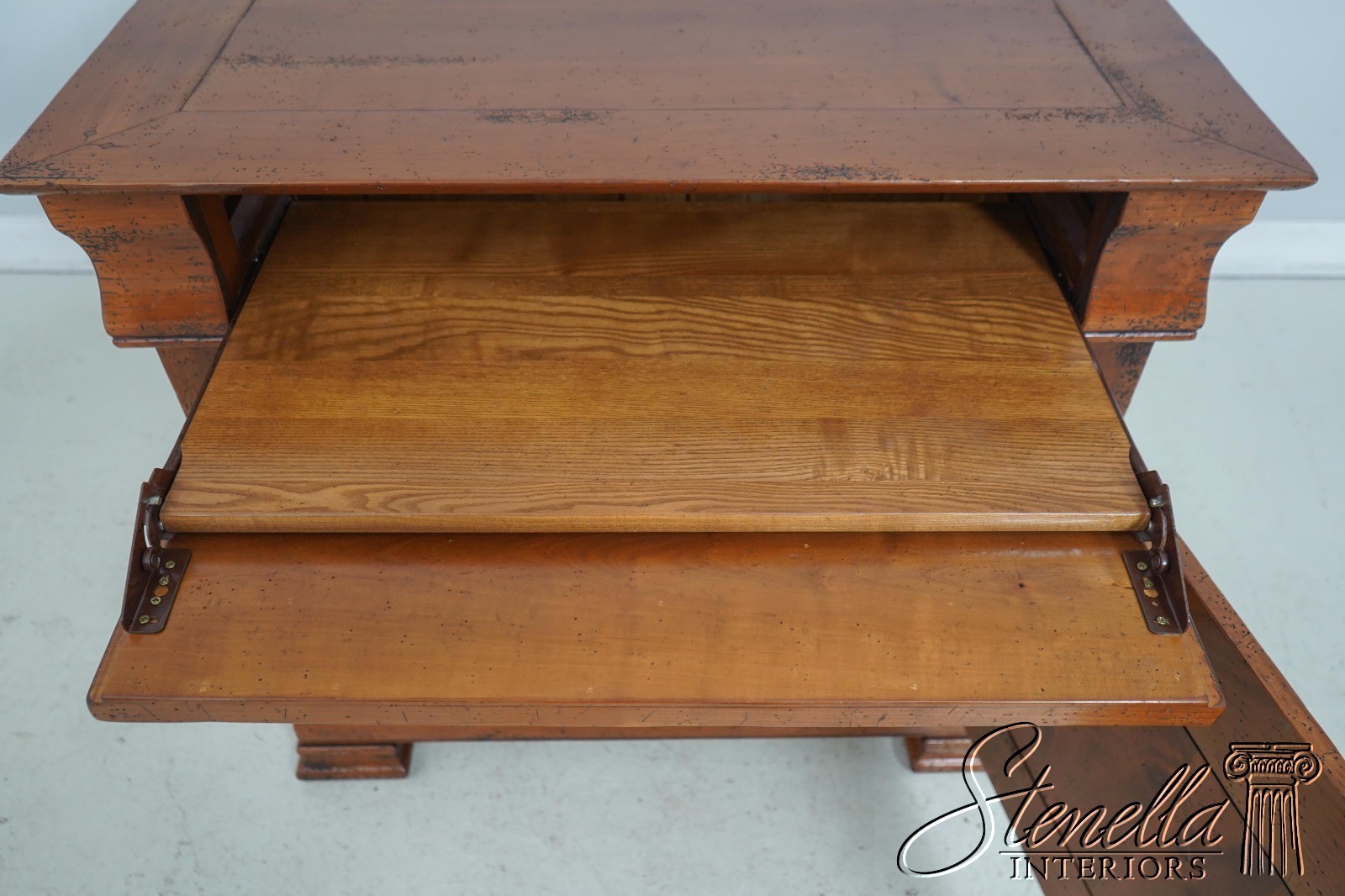 L61269: Italian Continental Style Distressed Finish Cabinet