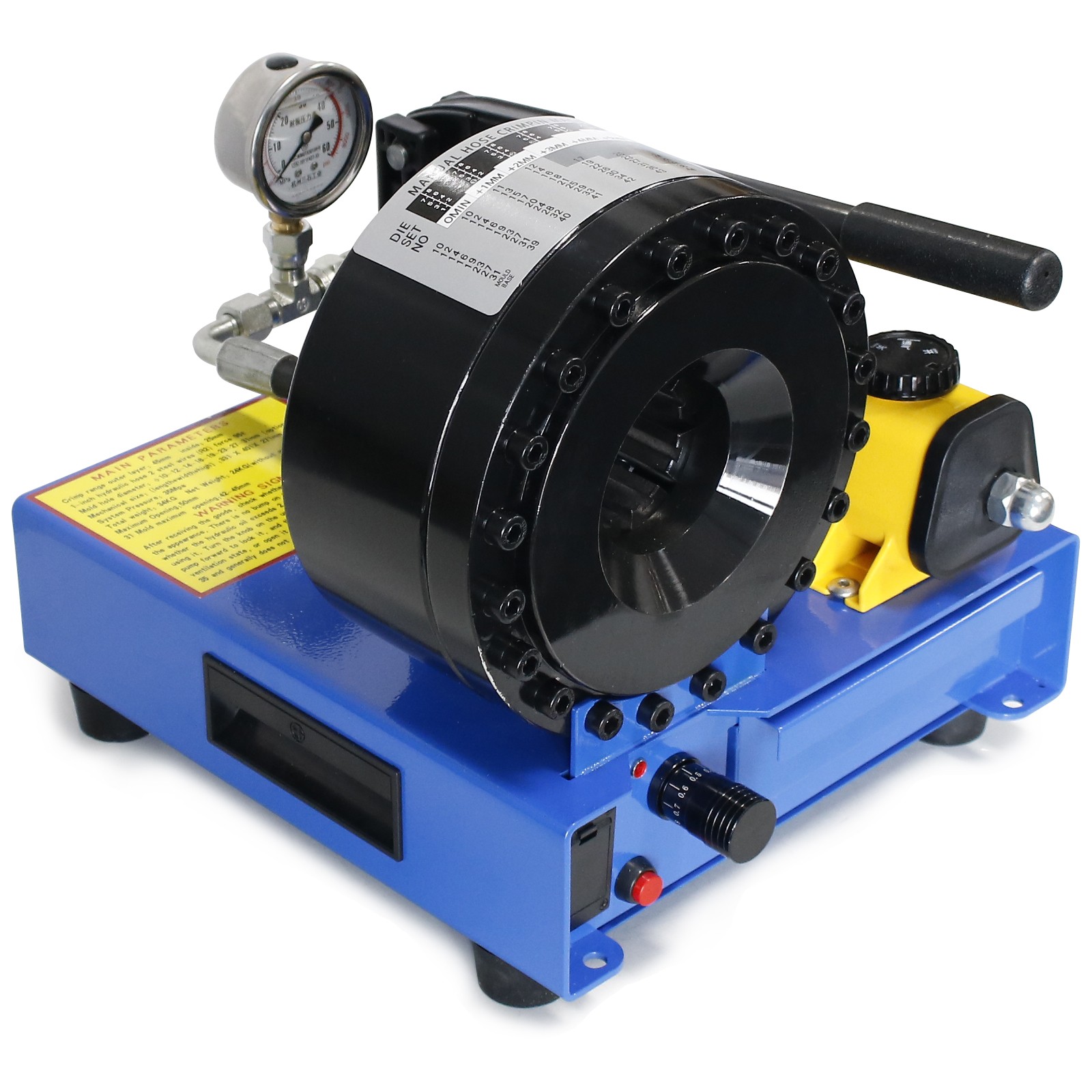 High Pressure Manual Hydraulic Hose Crimper Hose Pipe Crimping With 8 sets Molds