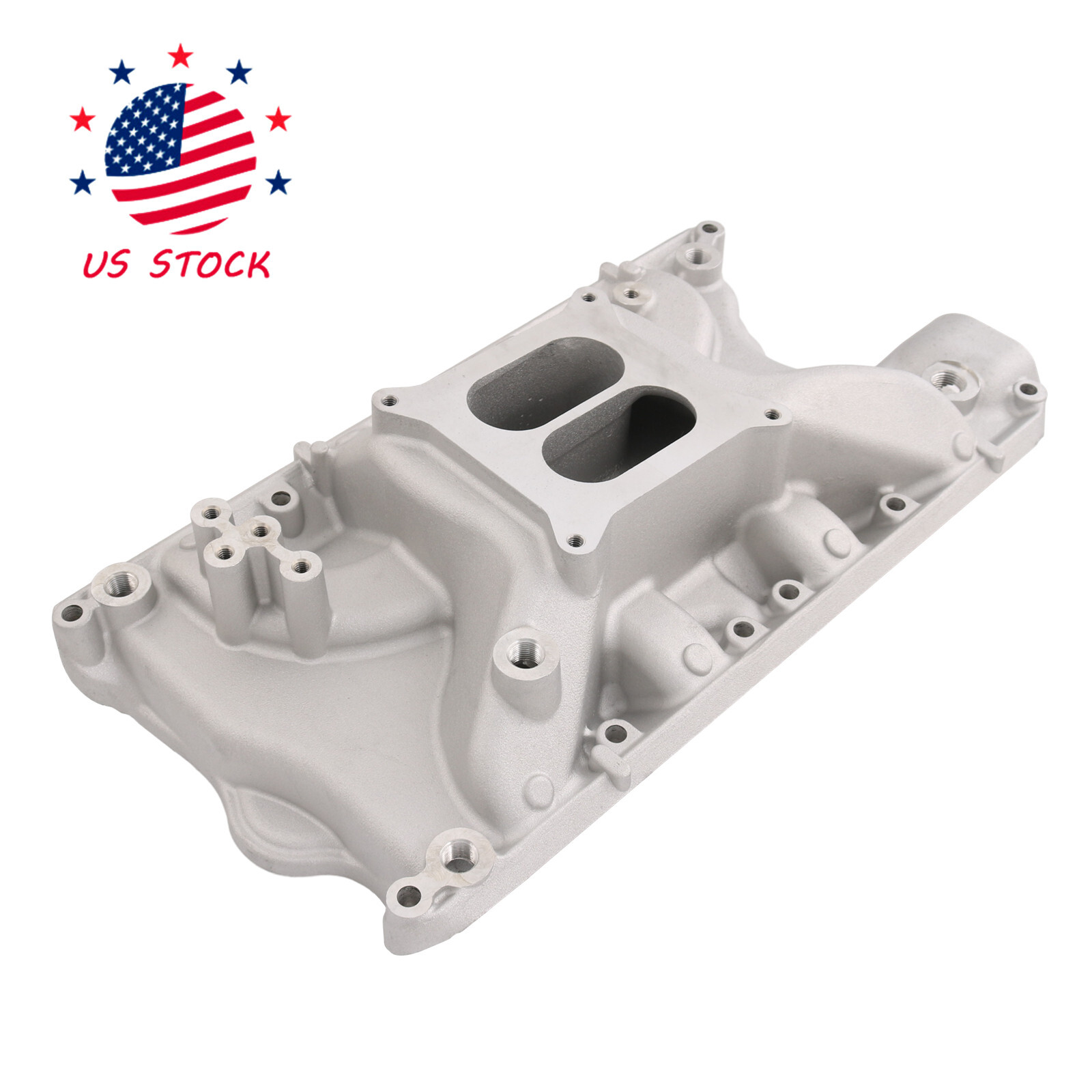 For Ford Small Block Windsor 351W V8 5.8L Aluminum Dual Plane Intake Manifold