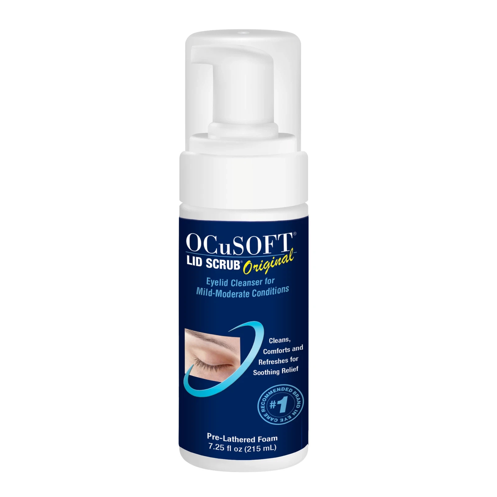 OCuSOFT Lid Scrub Original Foaming Eyelid Cleanser 7.25 fl.oz. - 2 PACK