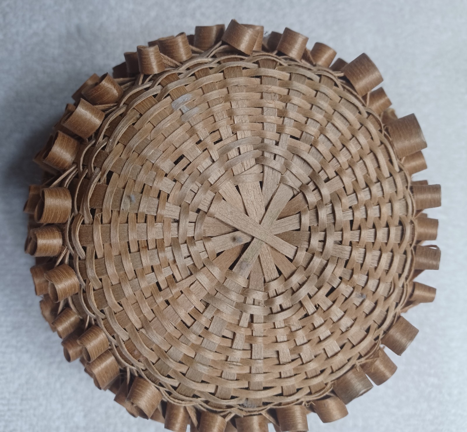 Indian, small basket by the Winnebago Indians