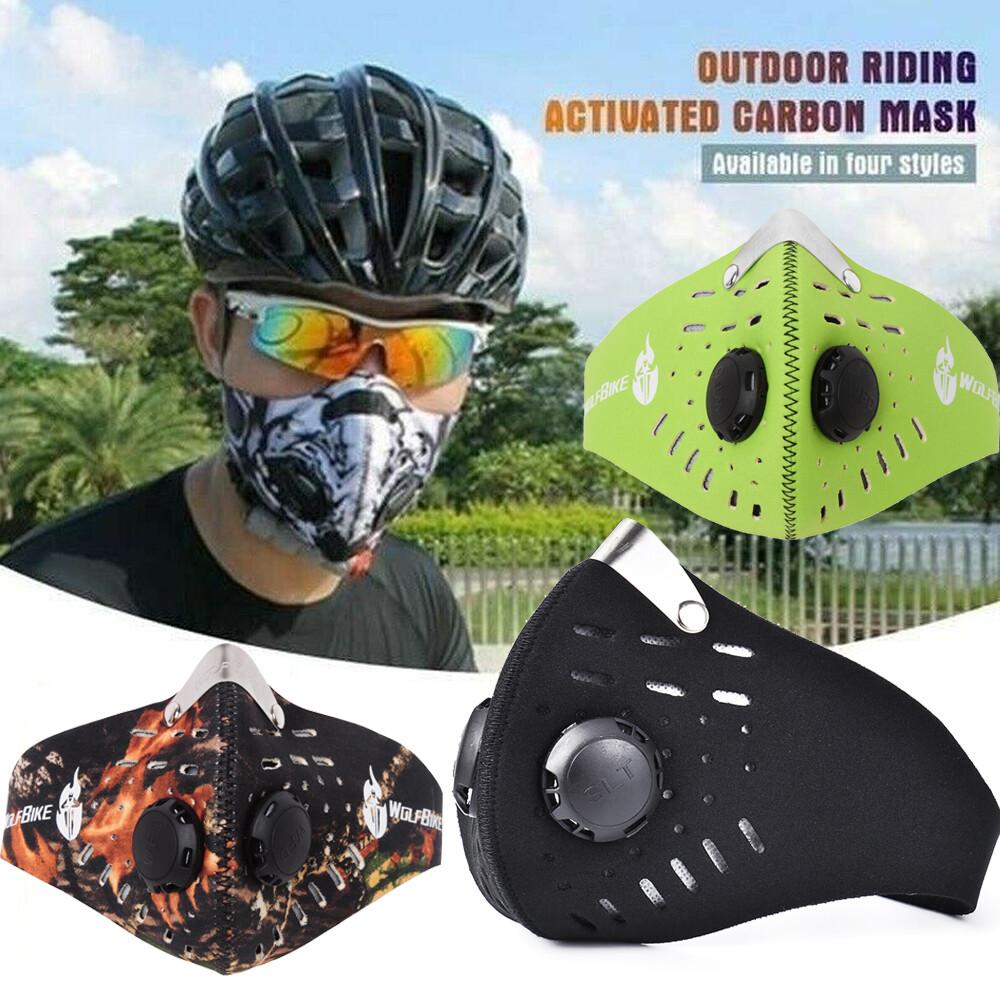 Dust Masks with 5 Carbon Filters for Woodworking Outdoor Anti-Fog Breathable