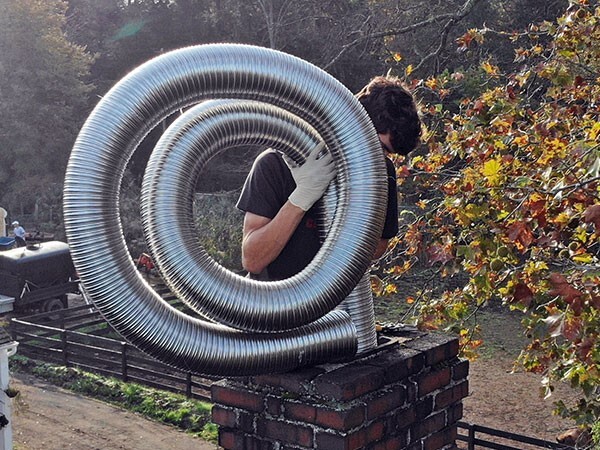 FOREVER® VENT 6 IN DIAMETER FLEX-ALL SINGLE PLY STAINLESS STL CHIMNEY LINER KITS