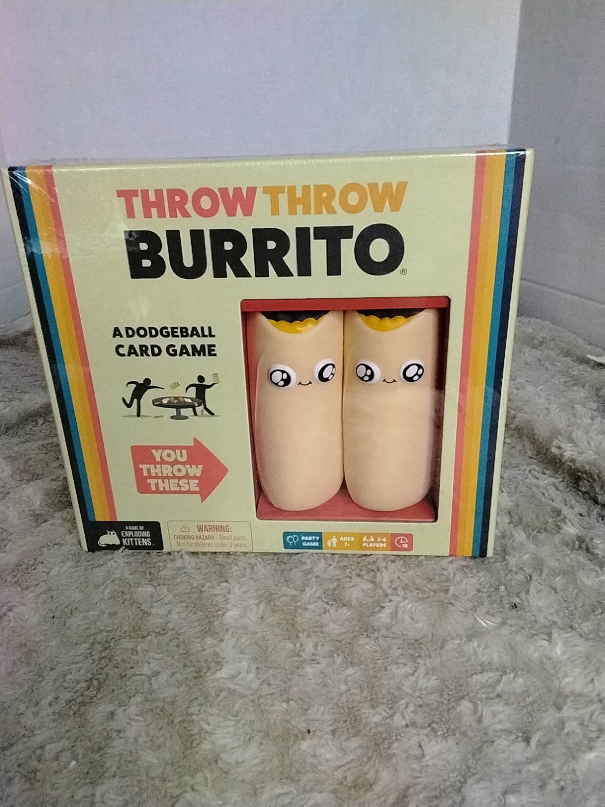 New: Throw Throw Burrito Dodgeball/ Card Game By Exploding Kittens. Party Game